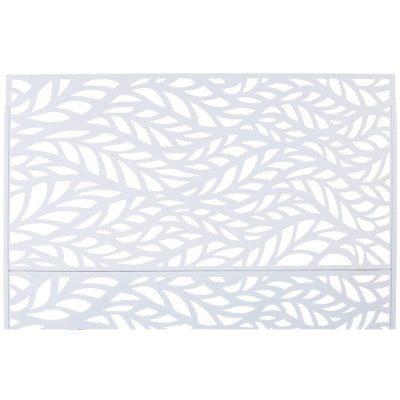 Outdoor Indoor Privacy Screen Metal Privacy Screen 76 Hx48 W Freestanding Decorative Privacy Screen For Deck Balcony Patio, Privacy Fence Panels For Outside Lawn Garden PS110