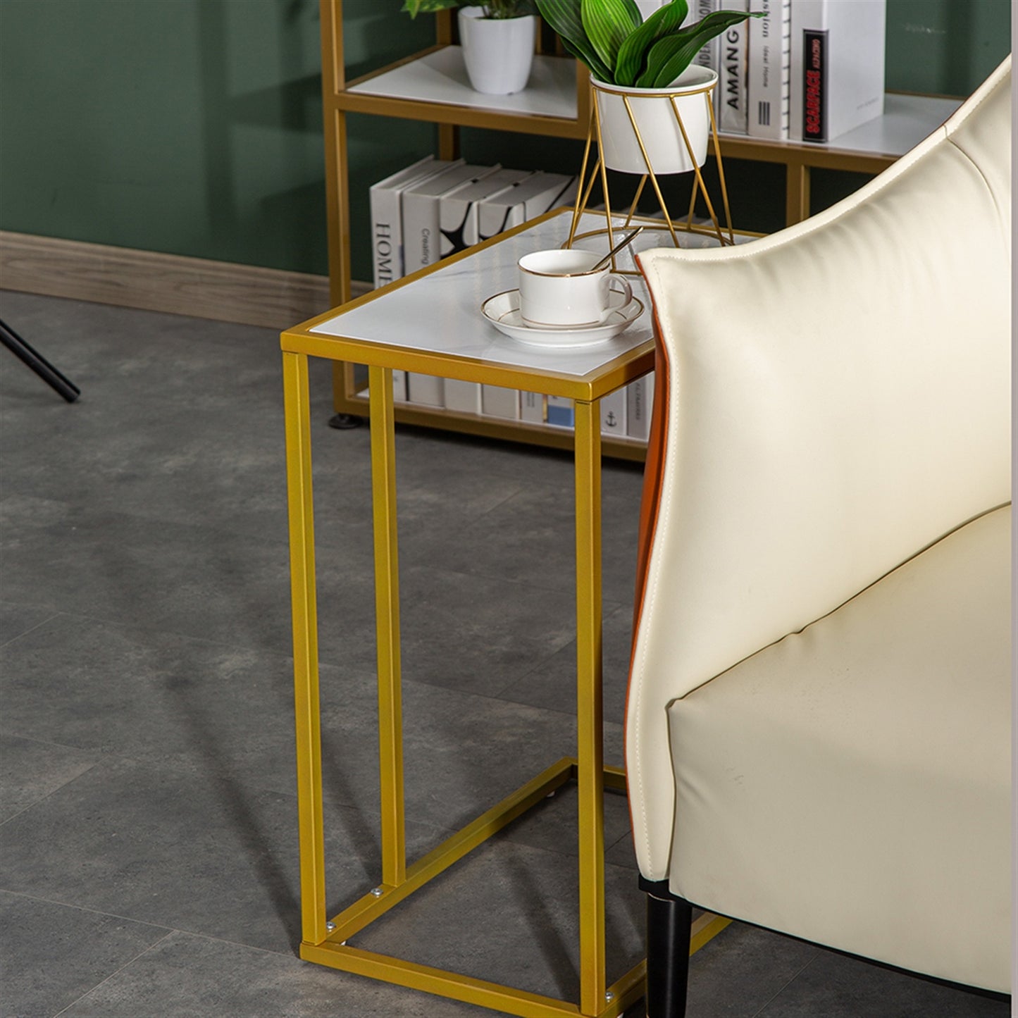 White Marble Collection, Side Table, Lazy Table