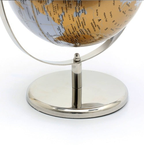 Tabletop Decorative Globe On Aluminum Base-12 H