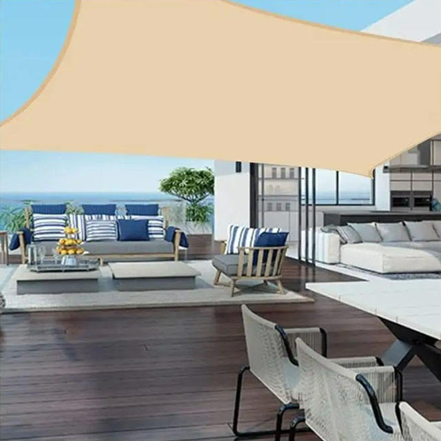 High Density Polyethylene Garden Terrace Sunshade Canopy And Sunshade Curtain