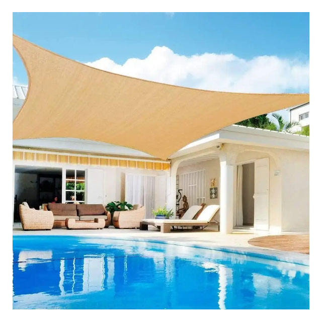 High Density Polyethylene Garden Terrace Sunshade Canopy And Sunshade Curtain