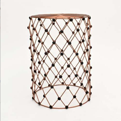 Rustic Charm Wire Nesting Stools Set Of 3 Multi-Use Accent Seats